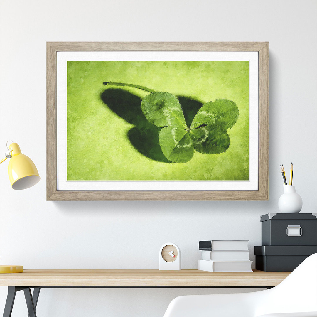 Irish Four Leaf Clover - Picture Frame Painting