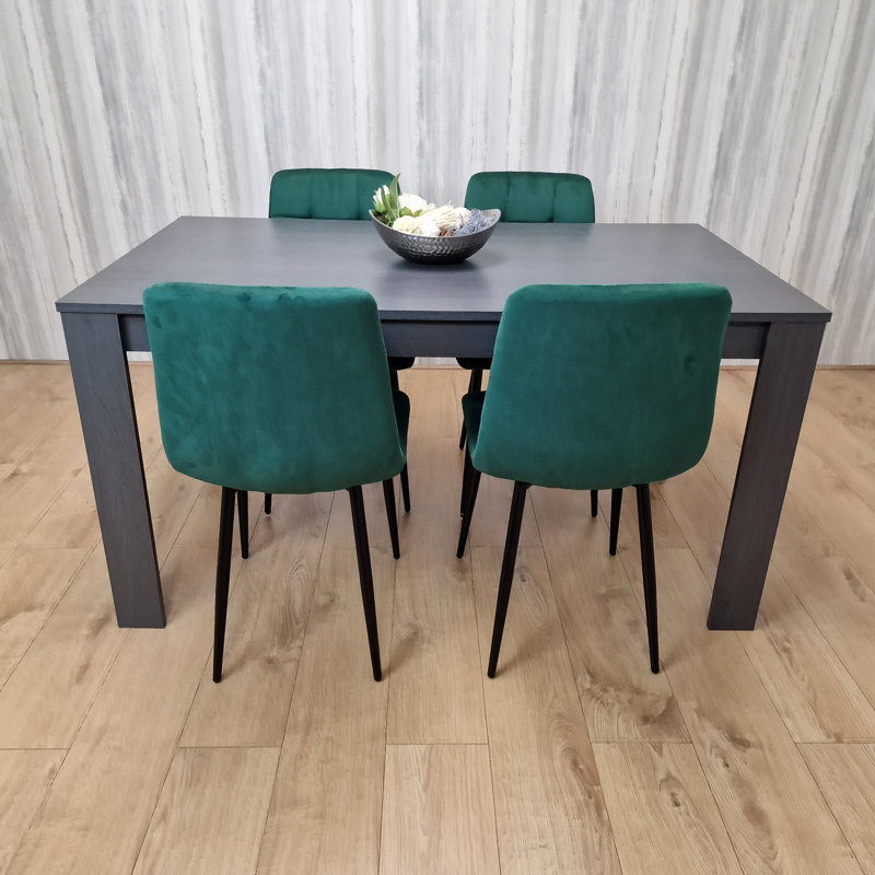 Ennassim 4 - Person Dining Set, 75" H x 77" W x 117" L