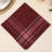 Plaid Polyester Cotton Napkins (Set Of 6)