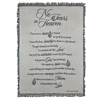No Tears Tapestry Throw Blanket
