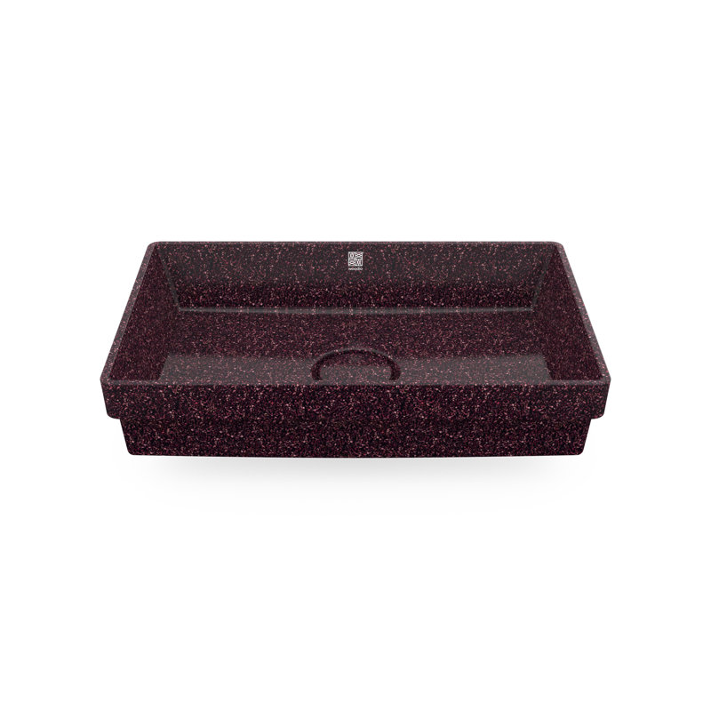 Cube60 23.62'' L Bathroom Sink, Berry