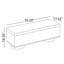 Banc de rangement avec plateau relevable Modern