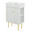 Meuble-lavabo blanc 21,6 po-696219582