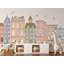 Adhésif mural fantaisiste de bâtiments pastel Whimsical Urban-1650287906-1650287904