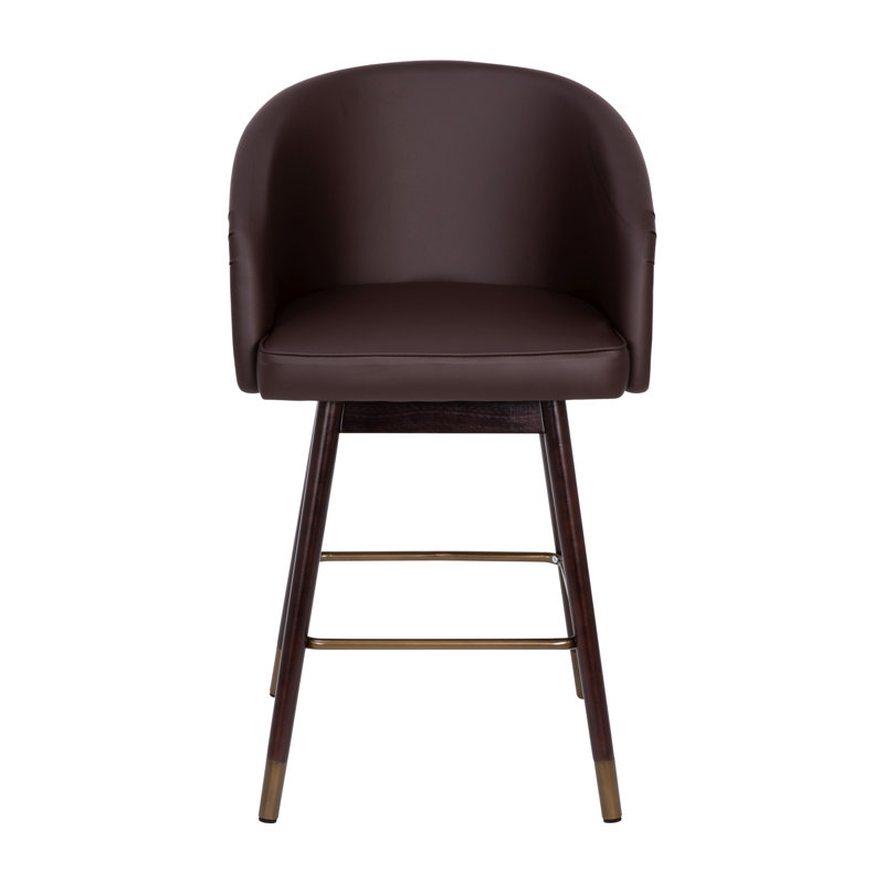 Tabouret de comptoir 26,25 po, Tabouret de comptoir (siège d'une hauteur de 26,2, Brun
