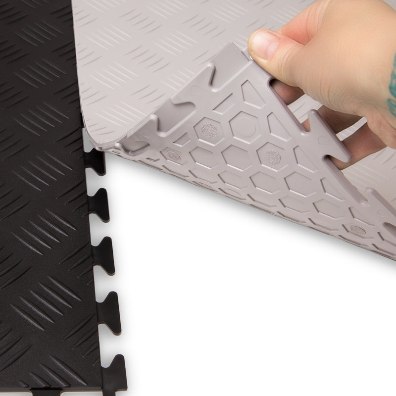 FlooringInc 20.50'' W x 20.5'' L Garage Flooring Tiles, White