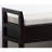 Finish Bench With Beige Upholstered Shoe Holder Seat And Storage