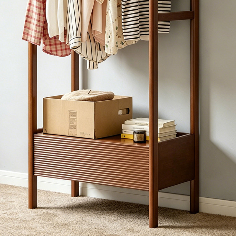 Portemanteau d'entrée en bois massif, Brown