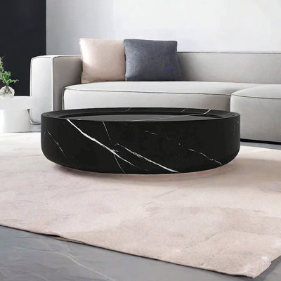 Round Fibreglass Coffee Table with Smooth Surface