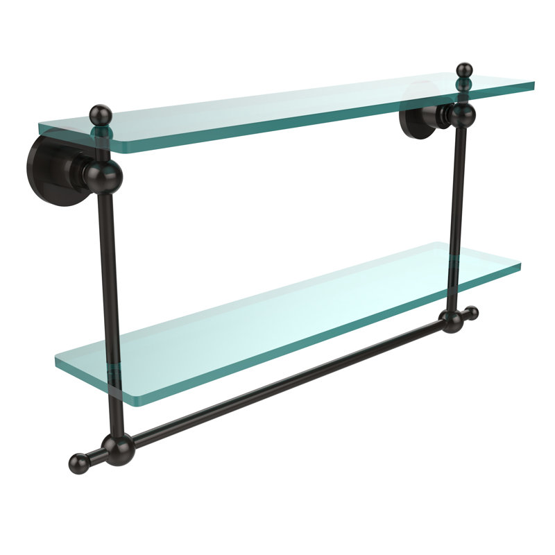 Lera 2 Piece Tiered Shelf with Towel Bar, Oil Rubbed Bronze