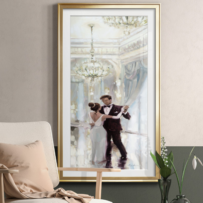 Ballroom Dancing - Peinture encadrée, Doré, H 22,5 po x l 42,5 po x P 1,5 po