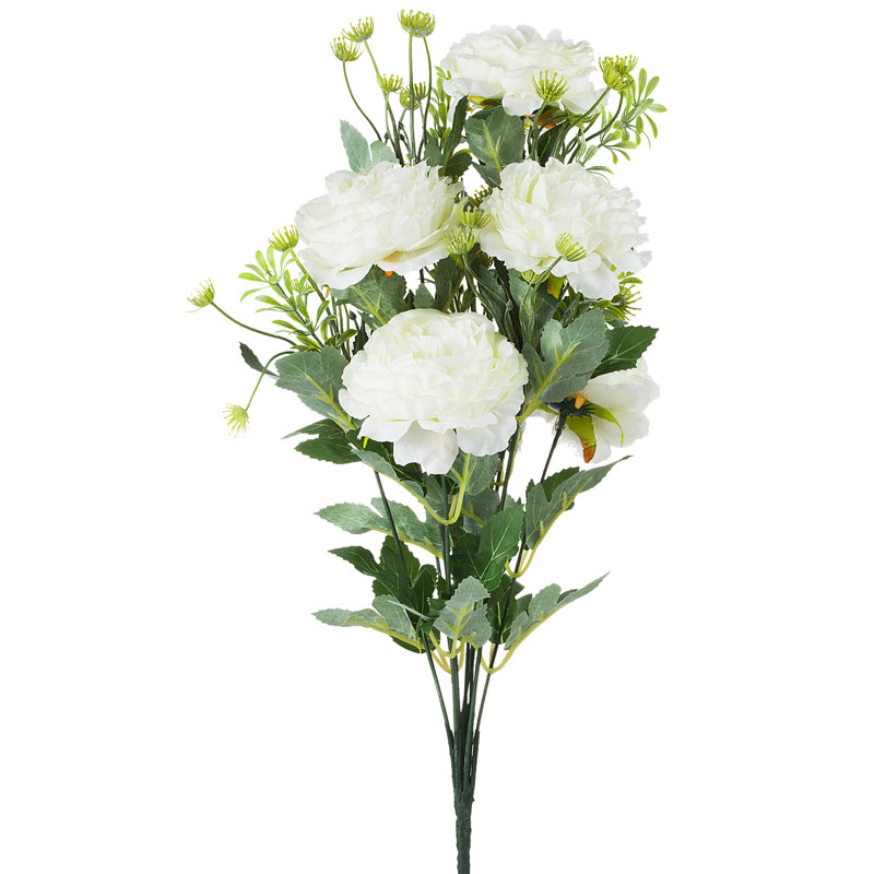 Silk Peony Arrangement, Cream