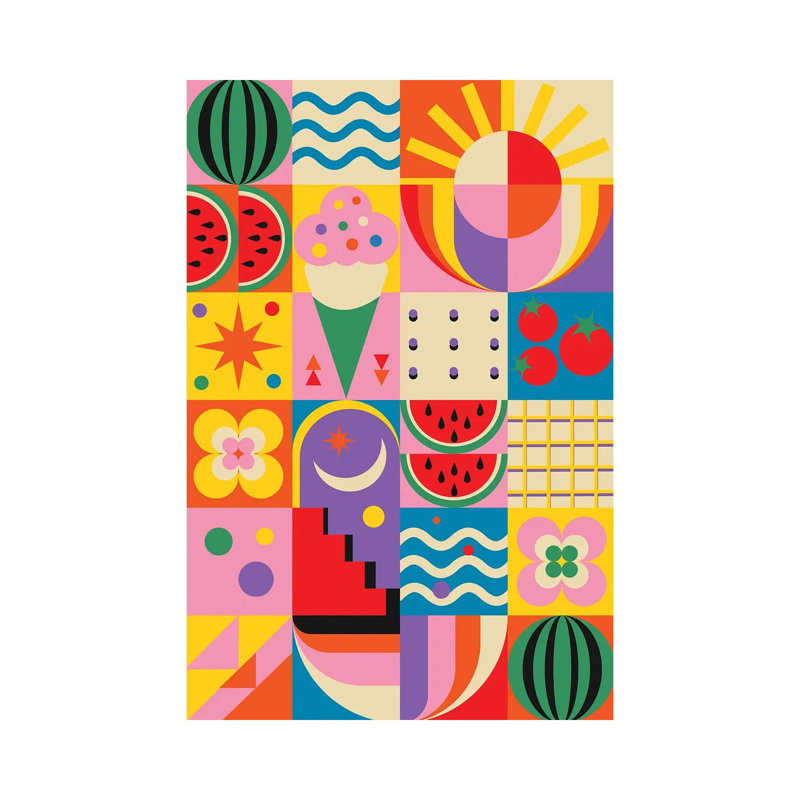 «Summer Time», reproduction d'art sur toile tendue, H 12 po x l 8 po, Toile tendue, Ne s’applique pas