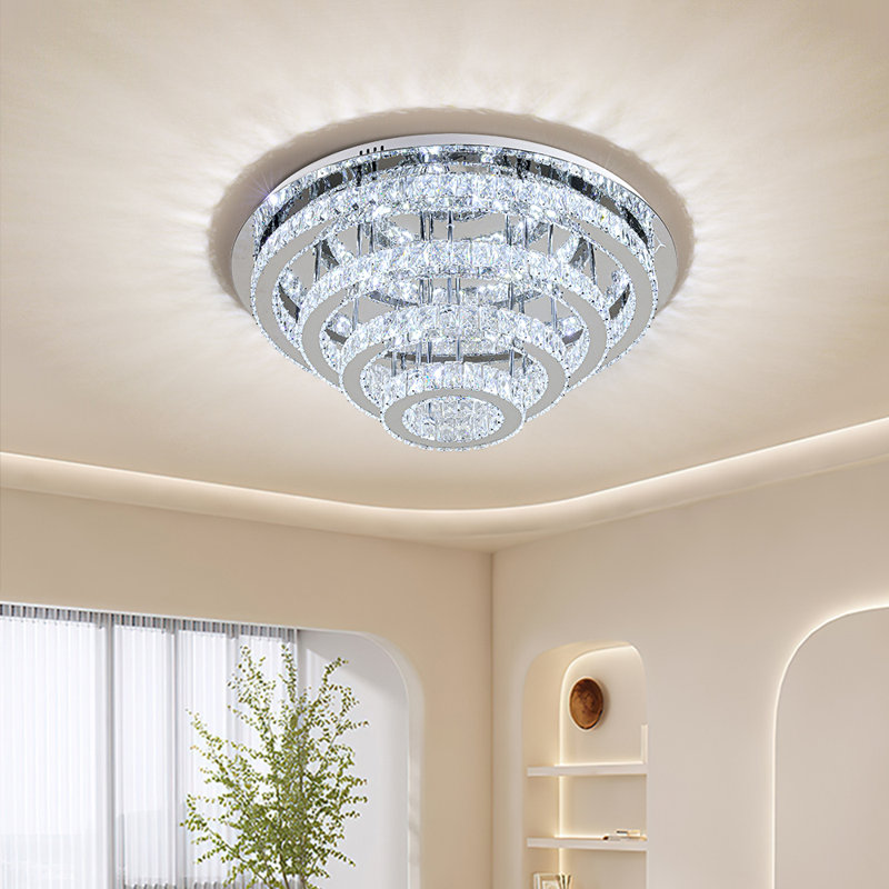 Azaan Chrome LED Flush Mount