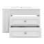 Meuble-lavabo mural 30 po, meuble-lavabo flottant avec lavabo en céramique, armoire de rangement avec 2 tiroirs-1275465927