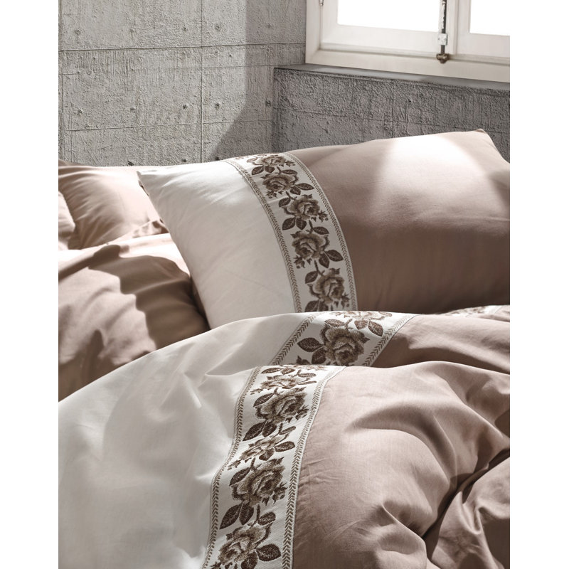 Ensemble de couvre-lit 2 pièces Mcvay, Beige