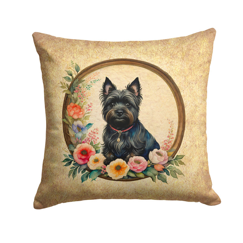 Coussin décoratif intérieur / extérieur en polyester , H 18 po x l 18 po x P 4 po