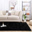 Shahen Rectangle Shag Area Rug in White-618111392-655043887
