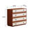 Modern Solid Wood 4-Drawer Stylish Accent Chest