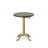 Elegant Brown 22" Round Side Table with Adjustable Height-545842429