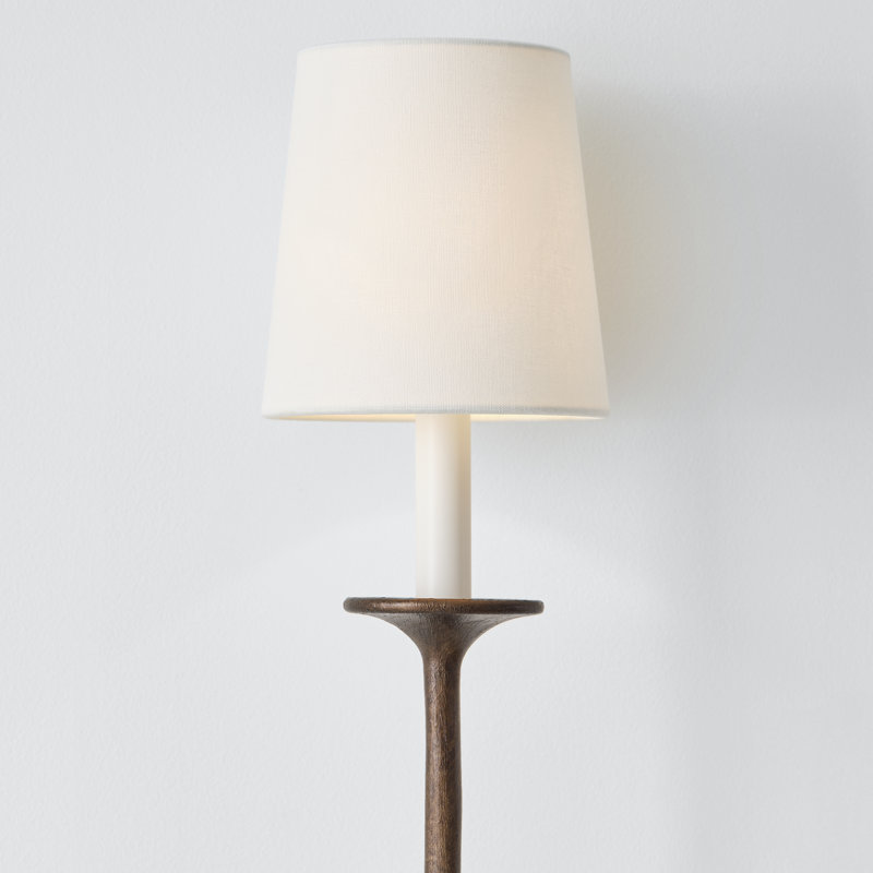 Julie Neill Catina Large Tail Sconce, Antique Bronze Leaf