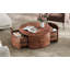 Table basse rotative en bois Burl avec 2 tiroirs (table basse incluse seulement)