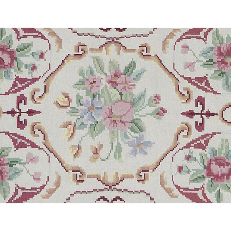 Wool Floral Area Rug, Rectangle 11'10" x 17'1"