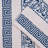 Mikira Athens Cotton Medium Weight Floral Border Greek Key Trim Bath Towel (Set of 4)-182921047