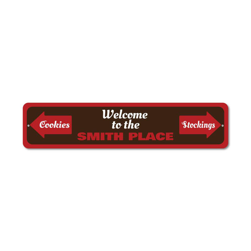 Plaque de Noël en aluminium, H 6 po x l 24 po x P 0,06 po
