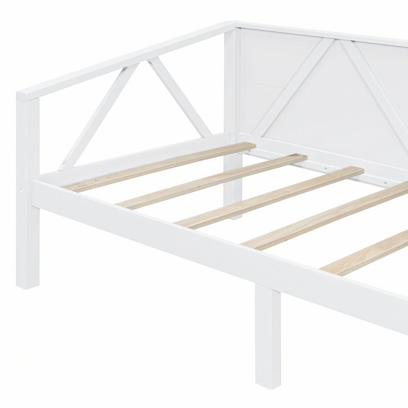 Wooden Daybed For Home, Twin, White