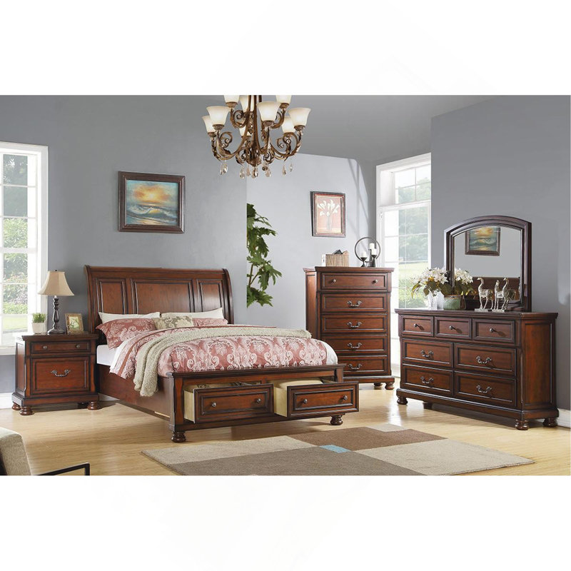 Commode de style traditionnel 1 pièce 3 petits tiroirs 4 grands tiroirs
