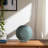 Modern Vase, Stoneware and Dolomite, Sculptural Round Design-1618329400