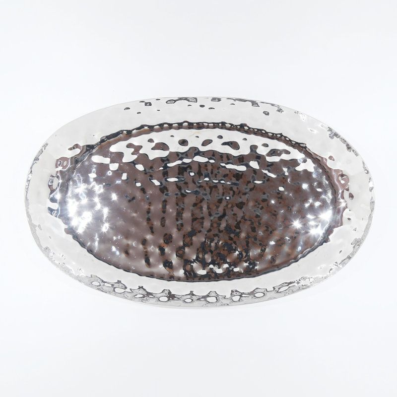 Scribner Full Polished 18"X11" Oval Service Tray
