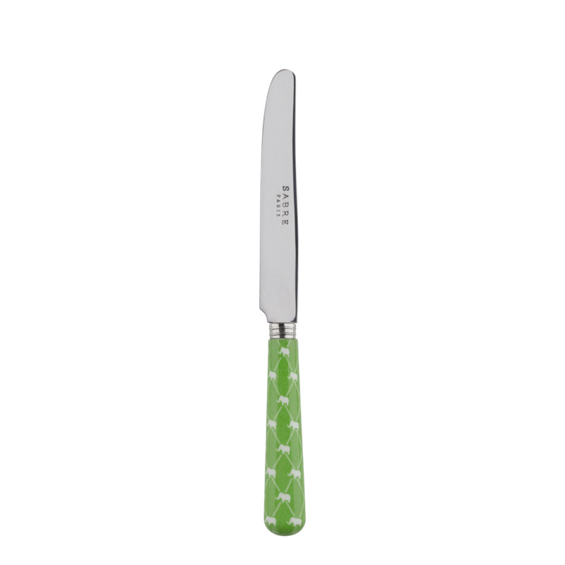 Dumbo Stainless Steel Dinner Knife, Garden Green