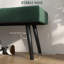 Banc de 39 po pour la fin du lit, banc d'entrée rembourré pour le salon-356612797