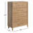 Colleen 54" H 5-Drawer Solid and Manufactured Wood Dresser-1690284117