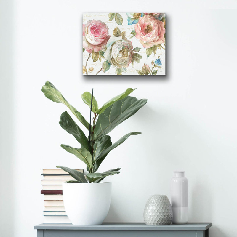 «Poeme D Amour II» par Lisa Audit, art mural en verre acrylique, H 12 po x l 16 po x P 0,13 po