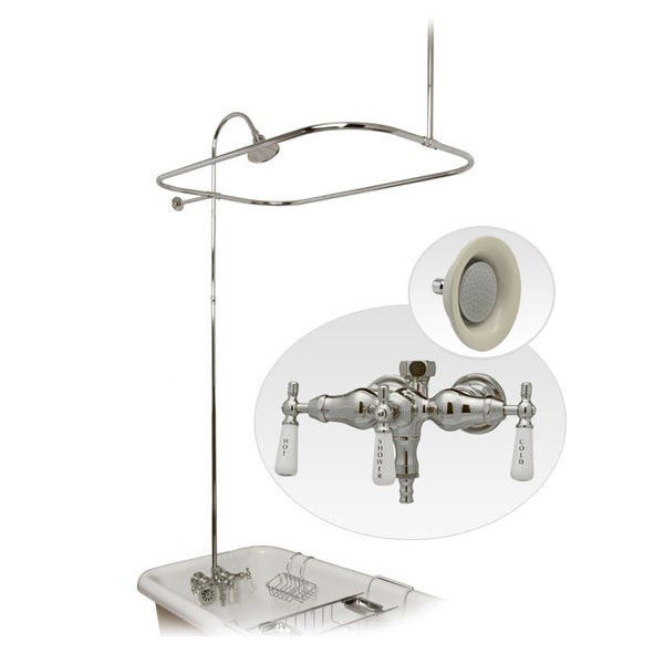 Système de douche avec valve brute, Nickel brossé
