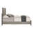 Queen Bed, Light Gray Finish