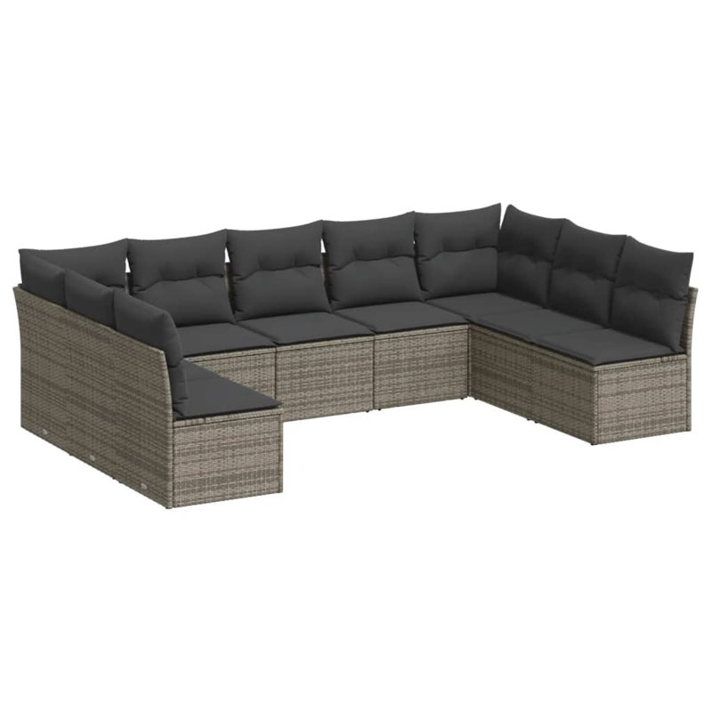 Ensemble de canapé de jardin Vidaxl PE