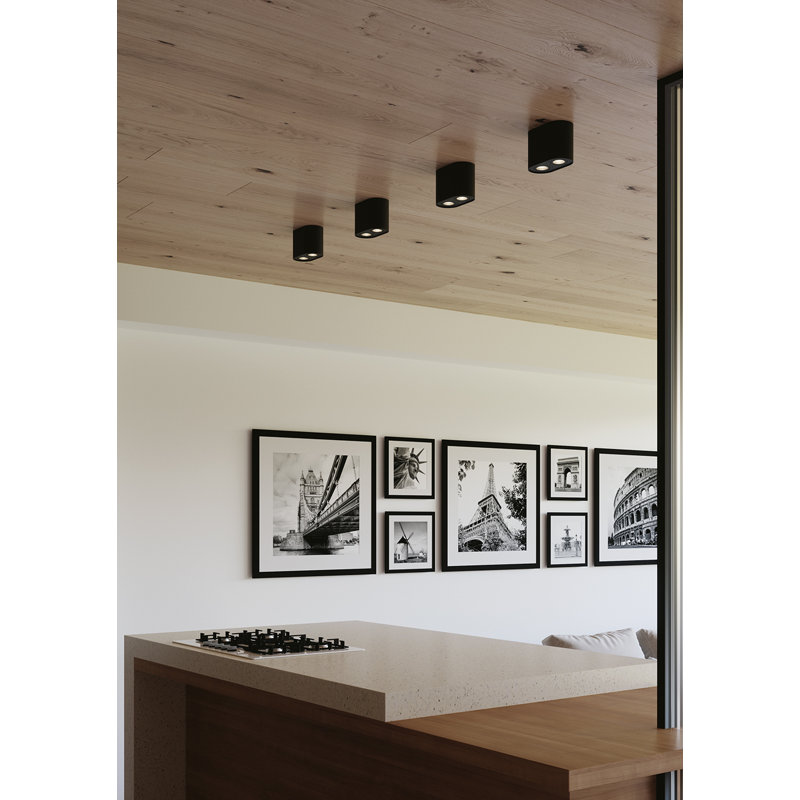 Flush Mount, Black