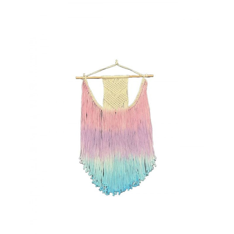 Ombre Look Fringed Macrame Wall Decor