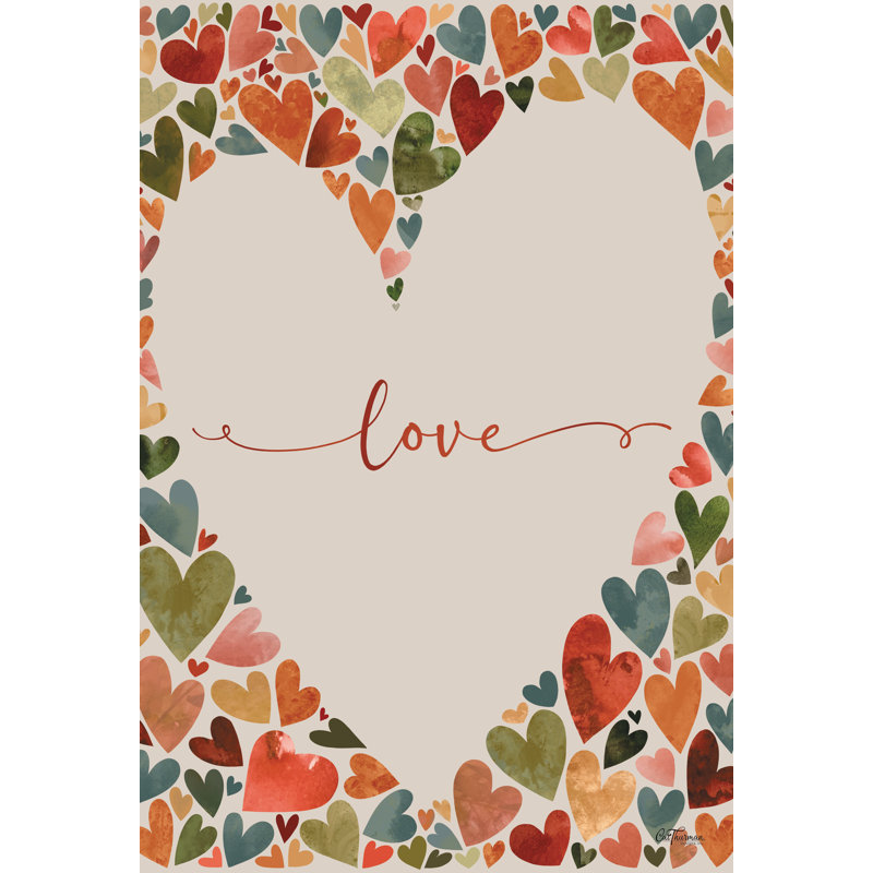 «Love In Hearts», H 48 po x l 32 po