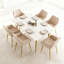 Ensemble de chaises de salle à manger en velours, 2 pièces, chaises avec pieds en métal doré et chaises rembourrées modernes convenant aux salles à manger-954521558