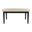 Revêtement de table en marbre véritable avec plateau et chaises en simili cuir