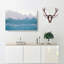 Lone Wolf In Abstract - Wrapped Canvas-55309427