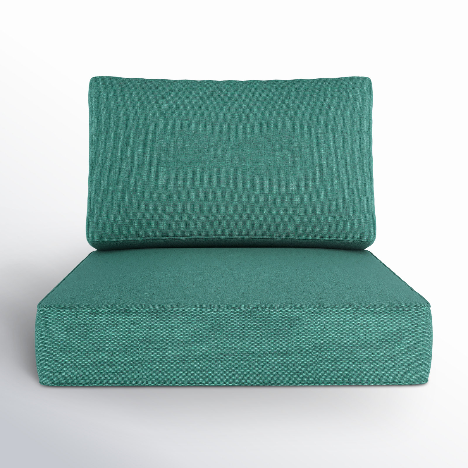 Lani Outdoor Sunbrella Seat/Back Cushion, Cast Breeze Sunbrella® Plainweave