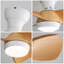 Ventilateur de plafond de chambre à coucher de 23 pouces avec moteur à courant continu à télécommande 3 pales à intensité variable de 3 couleurs avec lumière DEL de 18 W-1082441579-1082441577