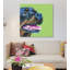 « rottweiller on lime, square » par kirstin en bois, impression sur toile-31919133-73550931-73550932