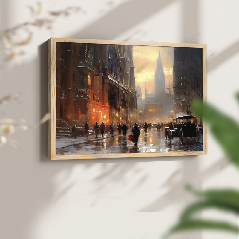 Chirstmas Art-CDXV - Reproduction encadrée - Restickable, H 8 po x l 10 po, Naturel